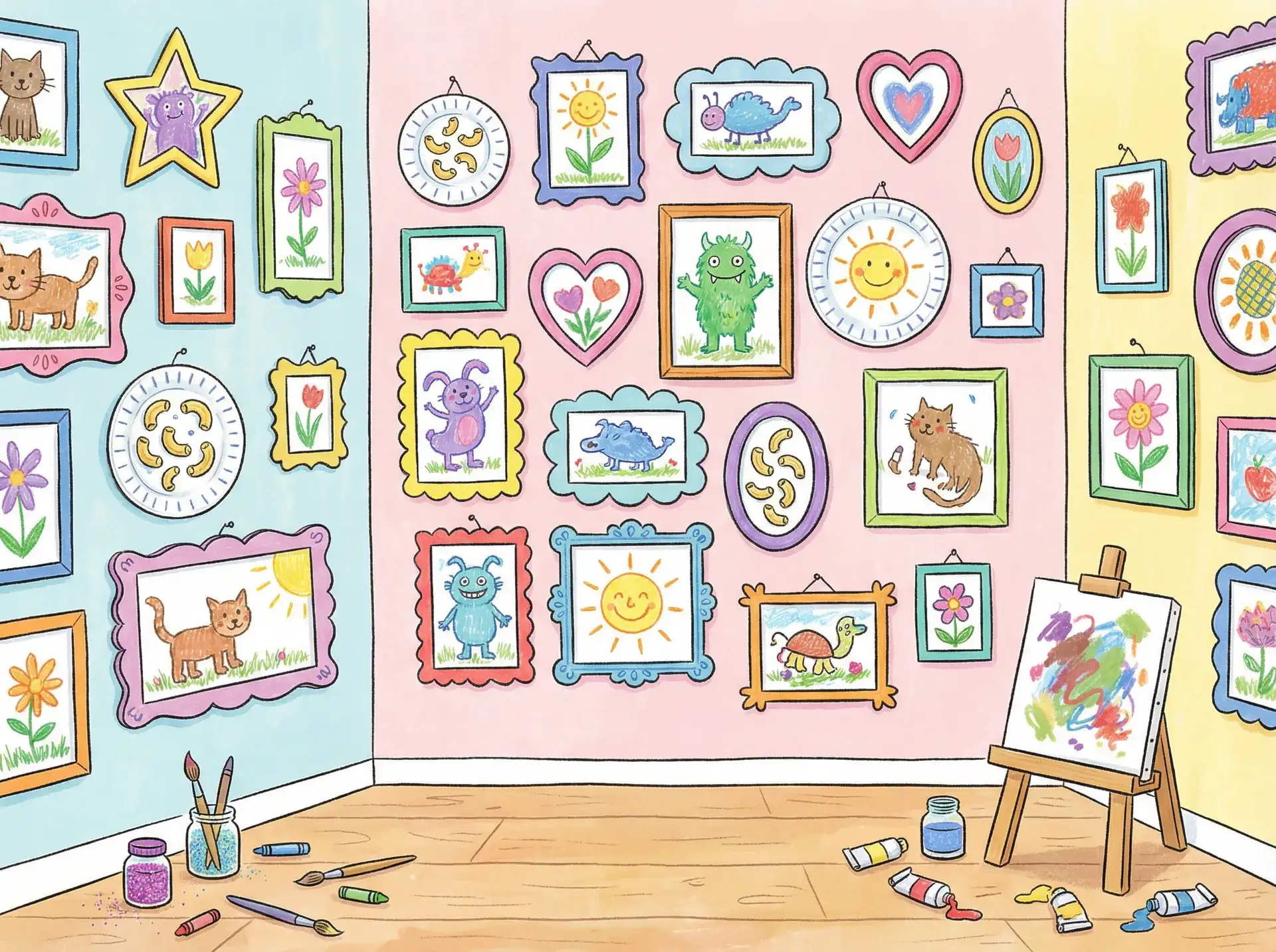 小朋友的彩色画作 - 原神3.1 创意展示